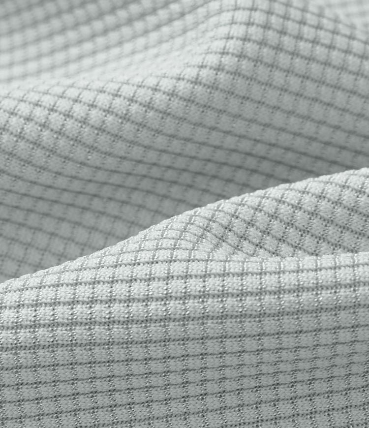 Jumpsuit™ - Tuta con scollatura a V, maniche corte, tasche laterali a pieghe e gamba larga, motivo a onde fluide.