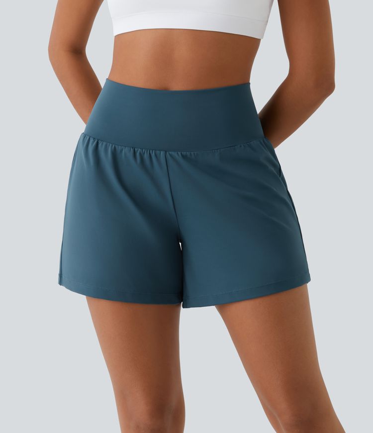 ColaShorts™ - Pantaloncini da yoga 2 in 1 a vita alta con tasca posteriore e tasca laterale