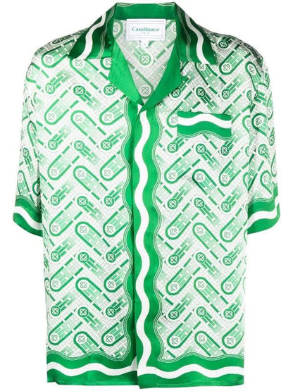 Casablanca Ping Pong monogram-print shirt