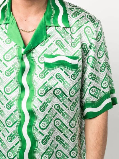 Casablanca Ping Pong monogram-print shirt