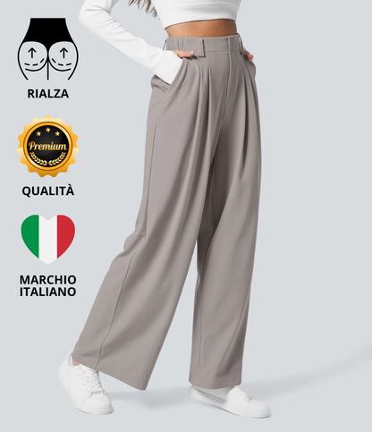 ColaTek Air V2™ - Pantaloni svasati con cintura alta e tasche laterali
