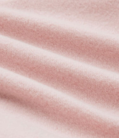 Felpa oversize casual in pile con scollo rotondo