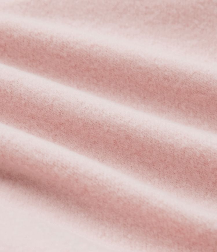 Felpa oversize casual in pile con scollo rotondo