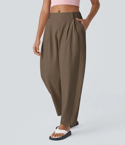 ColaTek Air V3™ - Pantaloni larghi con cintura alta, tasche laterali e gamba a barile