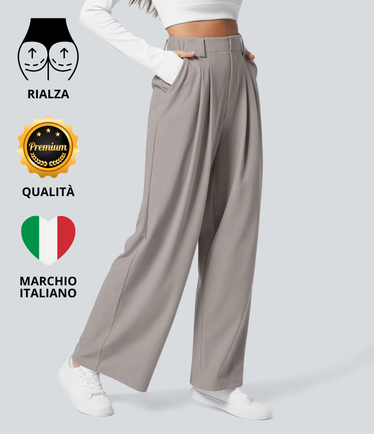 ColaTek Air V2™ - Pantaloni svasati con cintura alta e tasche laterali