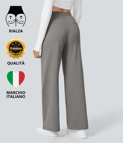 Pantaloni svasati ColaTek Air™ con cintura alta e tasche laterali con zip