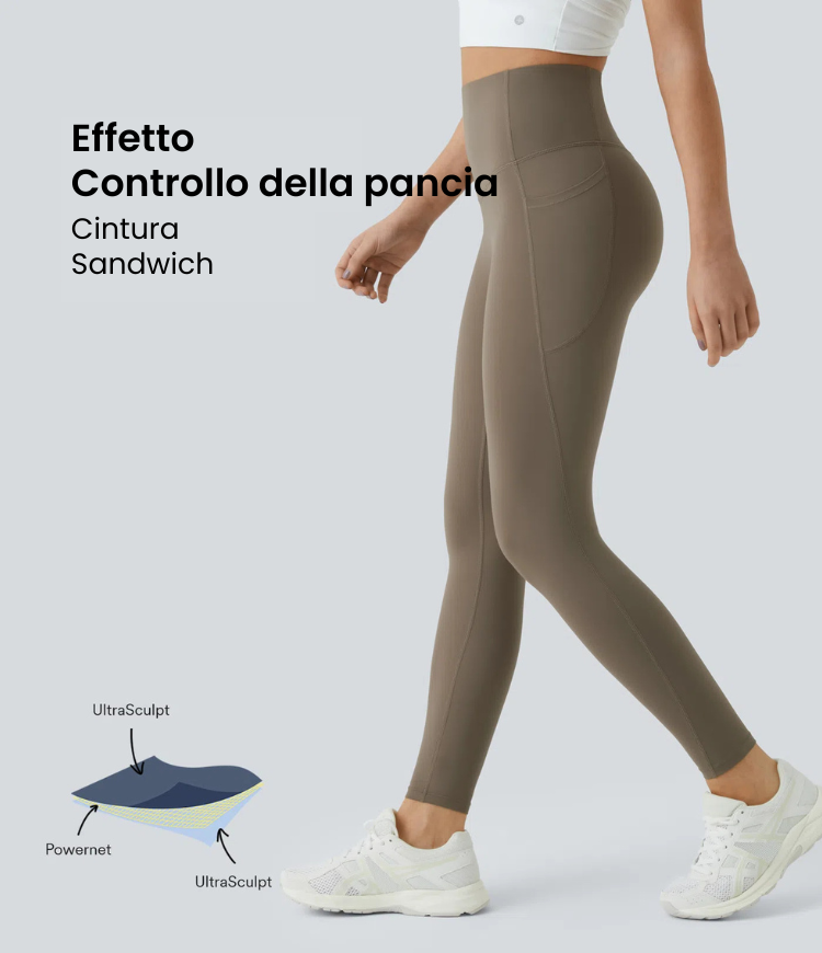 ColaLeg™ - Leggings Butt-Lifting con vita alta, tasche laterali, modellate per l'allenamento